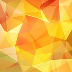 Abstract background consisting of yellow, orange triangles.