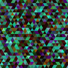 Abstract seamless mosaic background. Triangle geometric background