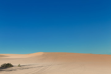 White sand dunes at Mui Ne village Vietnam