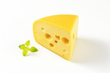 wedge of Swiss cheese