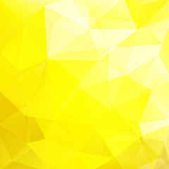 Abstract polygonal vector background. Yellow geometric vector