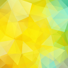 Obraz premium Background of geometric shapes. Yellow mosaic pattern. 