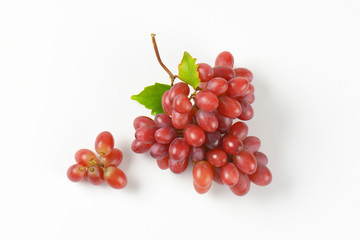 ripe red grapes