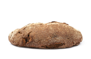 Whole loaf of bread isolated
