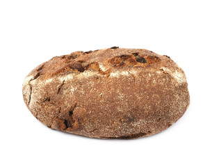 Whole loaf of bread isolated