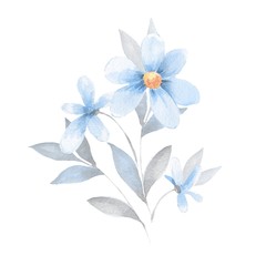 Bouquet of flowers 2. Watercolor painting