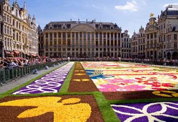 Foto auf Acrylglas Brüssel Blumenteppich 2016 in Brüssel