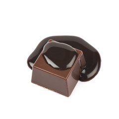 Chocolate confection candy isolated