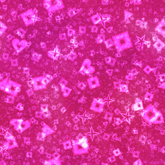 Neon shape symbols generated seamless texture