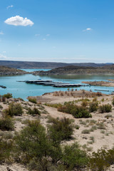 Fototapeta na wymiar Elephant Butte Lake in New Mexico