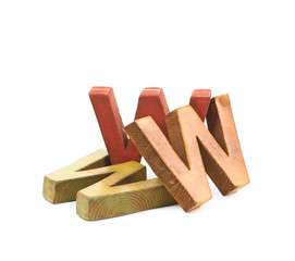 World wide web acronym isolated