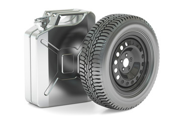 Spar wheel and canister, 3D rendering
