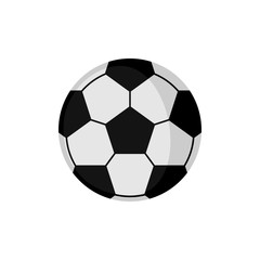 Fototapeta premium Soccer football icon in flat style.