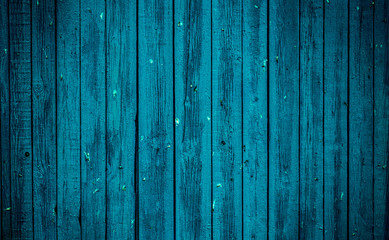 Fototapeta premium Old blue wooden Board. Beautiful background.