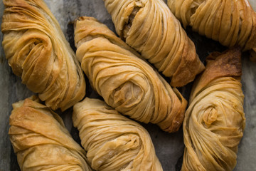 Turkish Borek / Patty with cheese or eggplant.