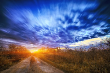 Long exposure work during sunsrise