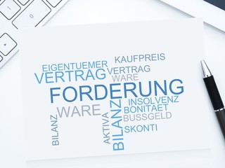 Fototapeta premium Forderung