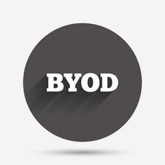 BYOD sign icon. Bring your own device symbol.