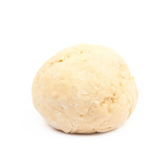 Fototapeta na wymiar Ball of raw dough isolated