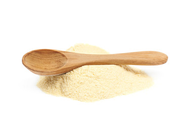 Pile of corn flour isolated