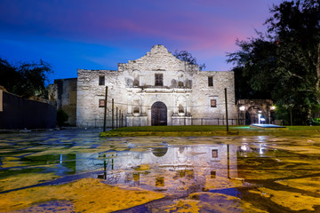 the Historic Alamo, San Antonio, Texas. - obrazy, fototapety, plakaty