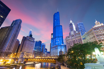 Naklejka premium Miasto Chicago
