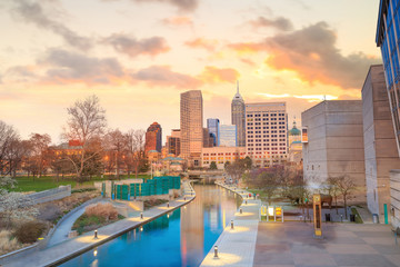 Obraz premium Downtown Indianapolis skyline