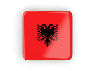 Flag of albania, square icon