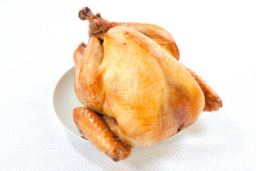 Roasted Turkey on white