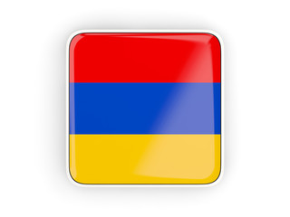Flag of armenia, square icon