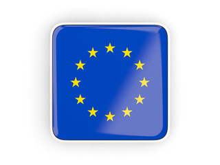 Flag of european union, square icon