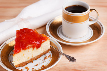 Cheesecake with brazilian goiabada jam of guava