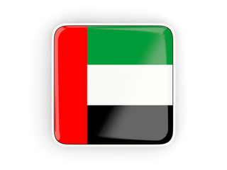 Flag of united arab emirates, square icon