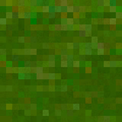 Bright green pixelated grass, seamless pattern