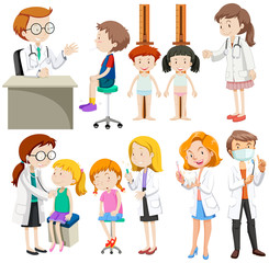 Children playing different kinds of games