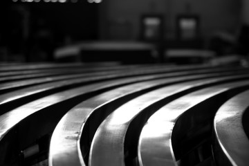 abstract metal curve
