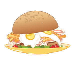 breakfast bun