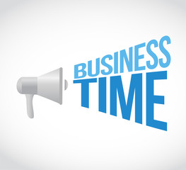 business time loudspeaker text message