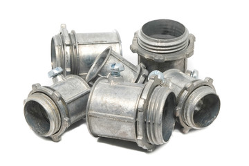 Electric pipe connecting.