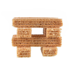 Wafers with chocolate