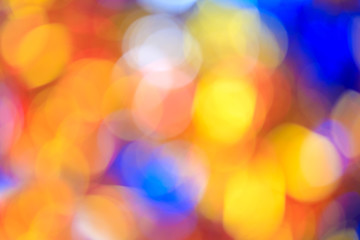 Blurry focus lighting color effects defocused background