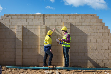 at the construction site