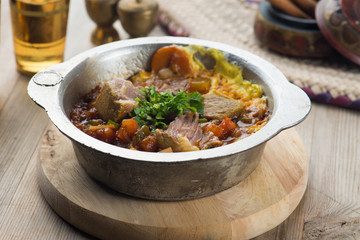 Lamb Saltah, popular arab food
