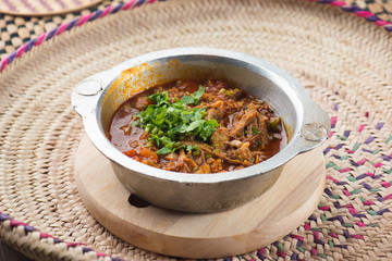 Chicken Saltah, popular arab yemeni stew