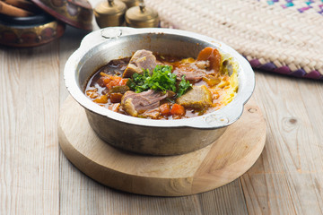 Lamb Saltah, popular arab food