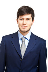 Businessman isolated on white