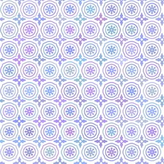 Seamless vector pattern in Spanish style, in hues of blue