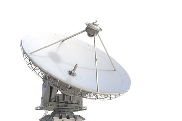 satellite dish on white background