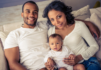 Fototapeta premium Afro American family
