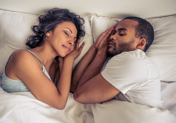 Afro American couple